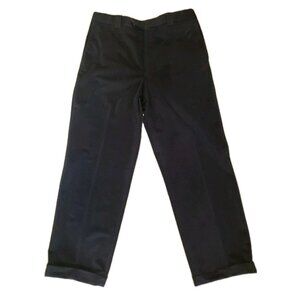 Barneys NY Pants Mens Corduroy Brown Velour Cuffed Sz 33 X 28 Flat Front Baggy
